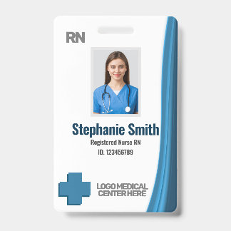 Aangepaste Personeelsfoto RNs Verpleegster ID Badg Badge