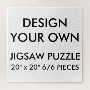 Aangepaste persoonlijke 20 x 20-inch jokerpuzzle 6 legpuzzel