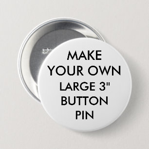 Aangepaste persoonlijke 3-inch grote Button pinpas