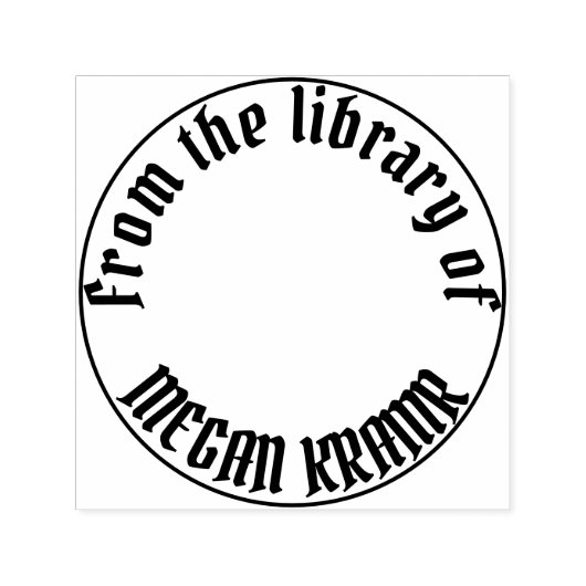 Aangepaste persoonlijke bibliotheekstempel zelfinktende stempel (Design)