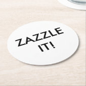 Aangepaste persoonlijke blanco Onderzetter Sjabloo (Gebogen)