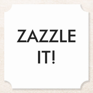 Aangepaste persoonlijke blanco Onderzetter Sjabloo