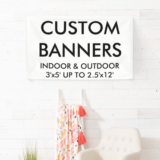 Aangepaste persoonlijke Blanco Sjabloon met 5 x 3  Spandoek (Insitu)