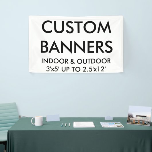 Aangepaste persoonlijke Blanco Sjabloon met 5 x 3  Spandoek (Beurs)