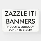 Aangepaste persoonlijke Blanco Sjabloon met 5 x 3  Spandoek (Horizontaal)