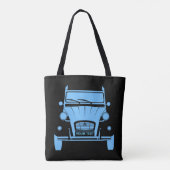 Aangepaste persoonlijke Citroen 2CV-canvas tas (Achterkant)