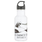 Aangepaste persoonlijke dans voor dans Studio Tapd Waterfles (Voorkant)