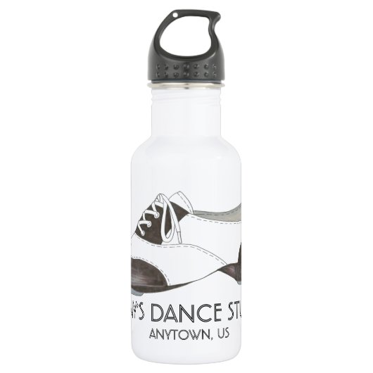 Aangepaste persoonlijke dans voor dans Studio Tapd Waterfles (Voorkant)