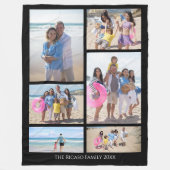 Aangepaste persoonlijke DIY-aangepast fotocollage  Fleece Deken (Voorkant)