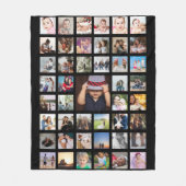 Aangepaste persoonlijke DIY-aangepast fotocollage Fleece Deken (Voorkant)