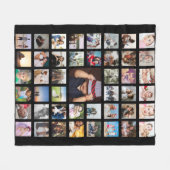 Aangepaste persoonlijke DIY-aangepast fotocollage Fleece Deken (Voorkant (Horizontaal))