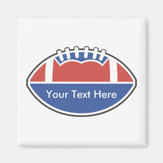 Aangepaste persoonlijke Football-magneten Magneet (Voorkant)