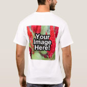 Aangepaste persoonlijke foto Afgedrukt op T-Shirt (Achterkant)