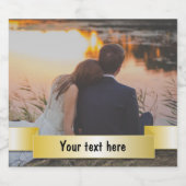 Aangepaste persoonlijke foto bier etiket (Enkel label)