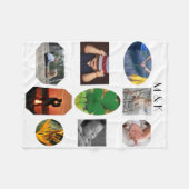 Aangepaste persoonlijke foto fleece deken (Voorkant (Horizontaal))