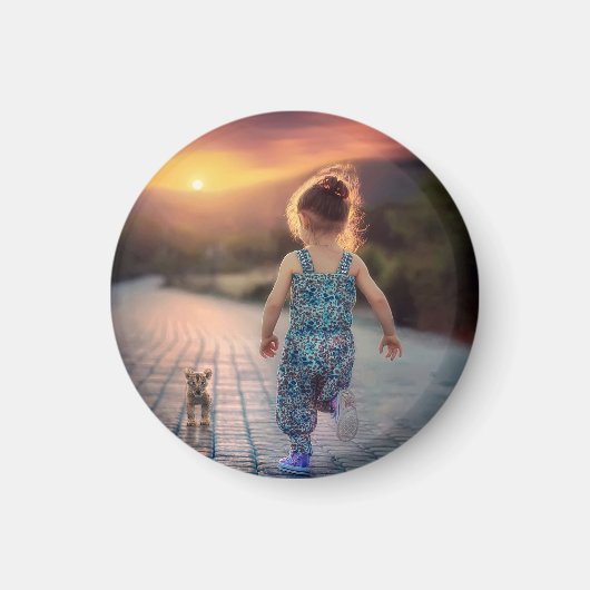 Aangepaste persoonlijke foto magneet (Voorkant)