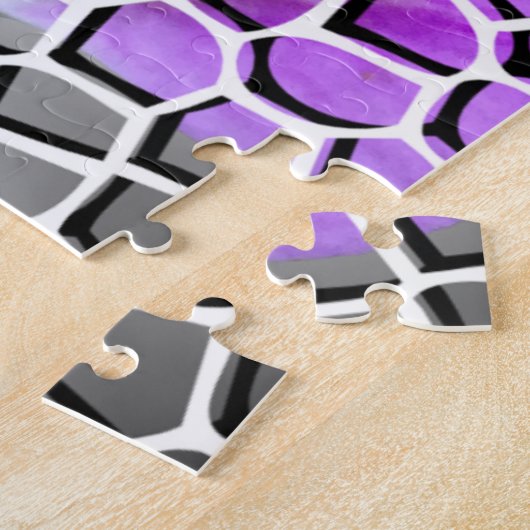 Aangepaste persoonlijke foto-mozaïek Jigzaag Puzzl Legpuzzel (Zijkant)