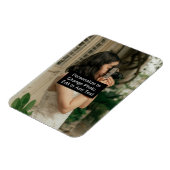 Aangepaste persoonlijke foto Naam Slogan Rec Magneet (Linkerzijde)