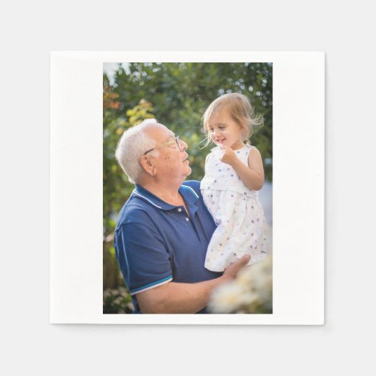 Aangepaste persoonlijke foto servet (Voorkant)