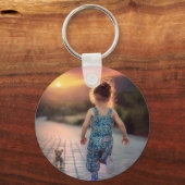 Aangepaste persoonlijke foto sleutelhanger (Voorkant)