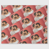 Aangepaste persoonlijke foto uploaden cadeaupapier (Vlak)