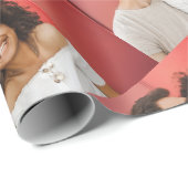 Aangepaste persoonlijke foto uploaden cadeaupapier (Rol Hoek)