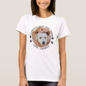Aangepaste persoonlijke foto van beste hond van ma t-shirt (Voorkant)