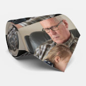 Aangepaste persoonlijke foto van de familie stropdas (Opgerold)