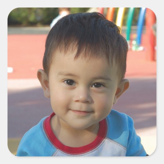 Aangepaste persoonlijke foto vierkante sticker (Voorkant)