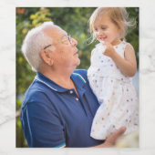 Aangepaste persoonlijke foto wijn etiket (Enkel label)