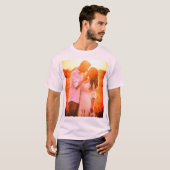 Aangepaste persoonlijke fotoafdrukken t-shirt (Voorkant volledig)