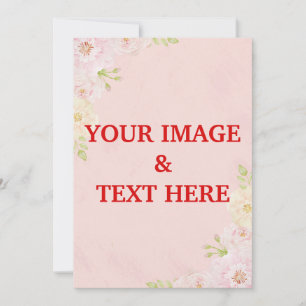 Aangepaste persoonlijke fotouitnodiging kaart