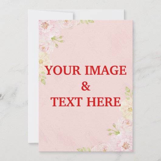 Aangepaste persoonlijke fotouitnodiging kaart (Voorkant)