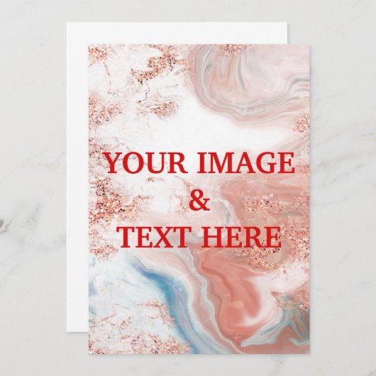 Aangepaste persoonlijke fotouitnodiging kaart (Voorkant / Achterkant)