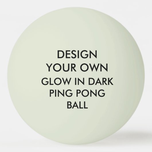 Aangepaste persoonlijke gloed in DARK Ping Pong Ba Pingpongballen (Voorkant)