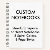 Aangepaste persoonlijke grafische laptop — Blanco Notitieboek (Voorkant)