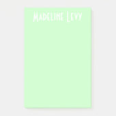 Aangepaste persoonlijke Groene Post met naam Post-it® Notes (Voorkant)
