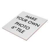 Aangepaste persoonlijke grote 6-inch fotostapel tegeltje (Zijkant)