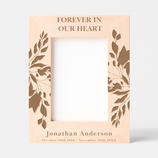 Aangepaste persoonlijke herdenkingsdienst gegraveerde lijstjes (Voorkant)