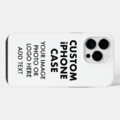 Aangepaste persoonlijke iPHONE 14 PRO MAX BUDGET iPhone Hoesje (Achterkant horizontaal)