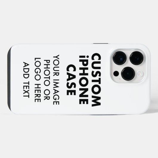 Aangepaste persoonlijke iPHONE 14 PRO MAX BUDGET iPhone Hoesje (Achterkant horizontaal)