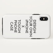 Aangepaste persoonlijke iPhone X stevige telefoont Case-Mate iPhone Case (Achterkant (horizontaal))