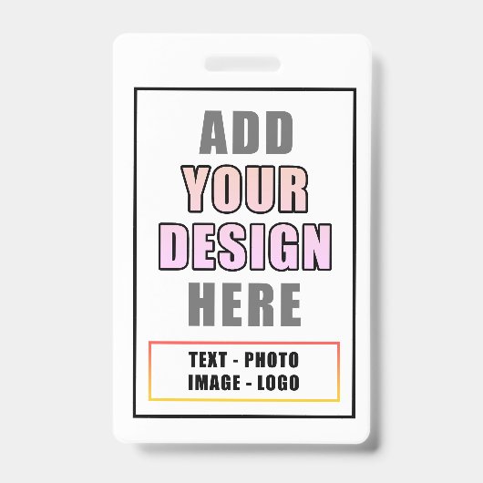 Aangepaste persoonlijke Kantoor Event Identity Bad Badge (Voorzijde)