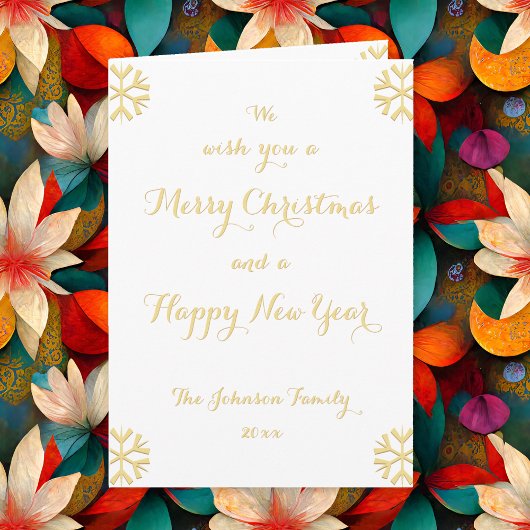 Aangepaste Persoonlijke Kerstmis Nieuwjaar Feestdagen Kaart