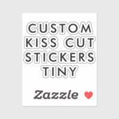 Aangepaste persoonlijke KISS CUT STICKER 2 x 2 inc (Vel)