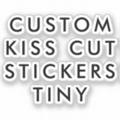Aangepaste persoonlijke KISS CUT STICKER 2 x 2 inc (Voorkant)