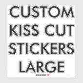 Aangepaste persoonlijke KISS CUT STICKER 8-inch x8 (Vel)