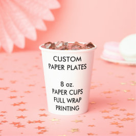 Aangepaste persoonlijke kopjes voor partijpapier ( papieren bekers