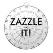 Aangepaste, persoonlijke lege dartboard-Sjabloon Dartbord (Voorkant)