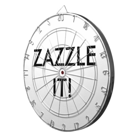 Aangepaste, persoonlijke lege dartboard-Sjabloon Dartbord (Voorkant Rechts)